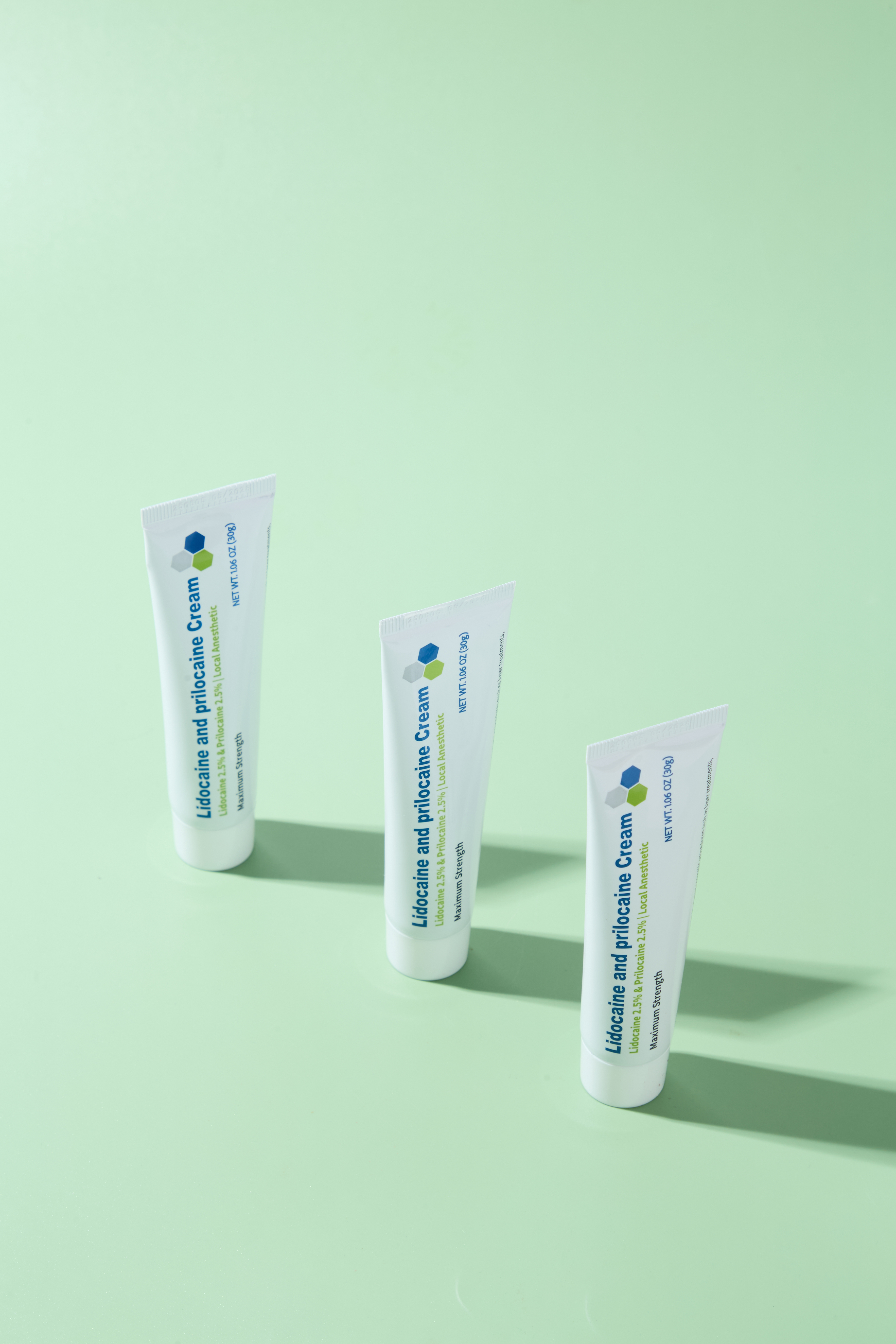 FDA-approved lidocaine cream packaging with quality certification labels and batch information