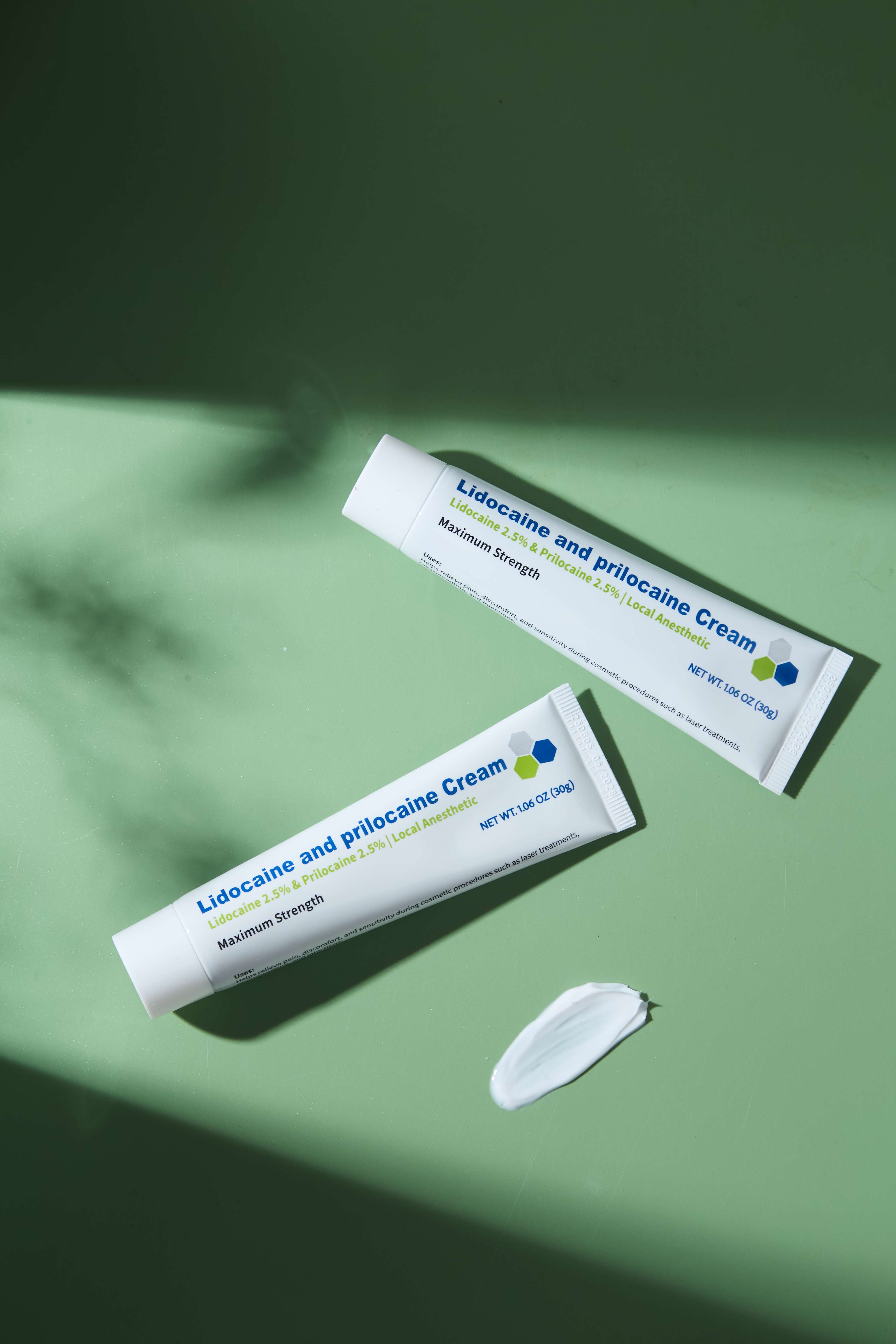 30g lidocaine ointment tube showing professional packaging and medical labeling for hospital use