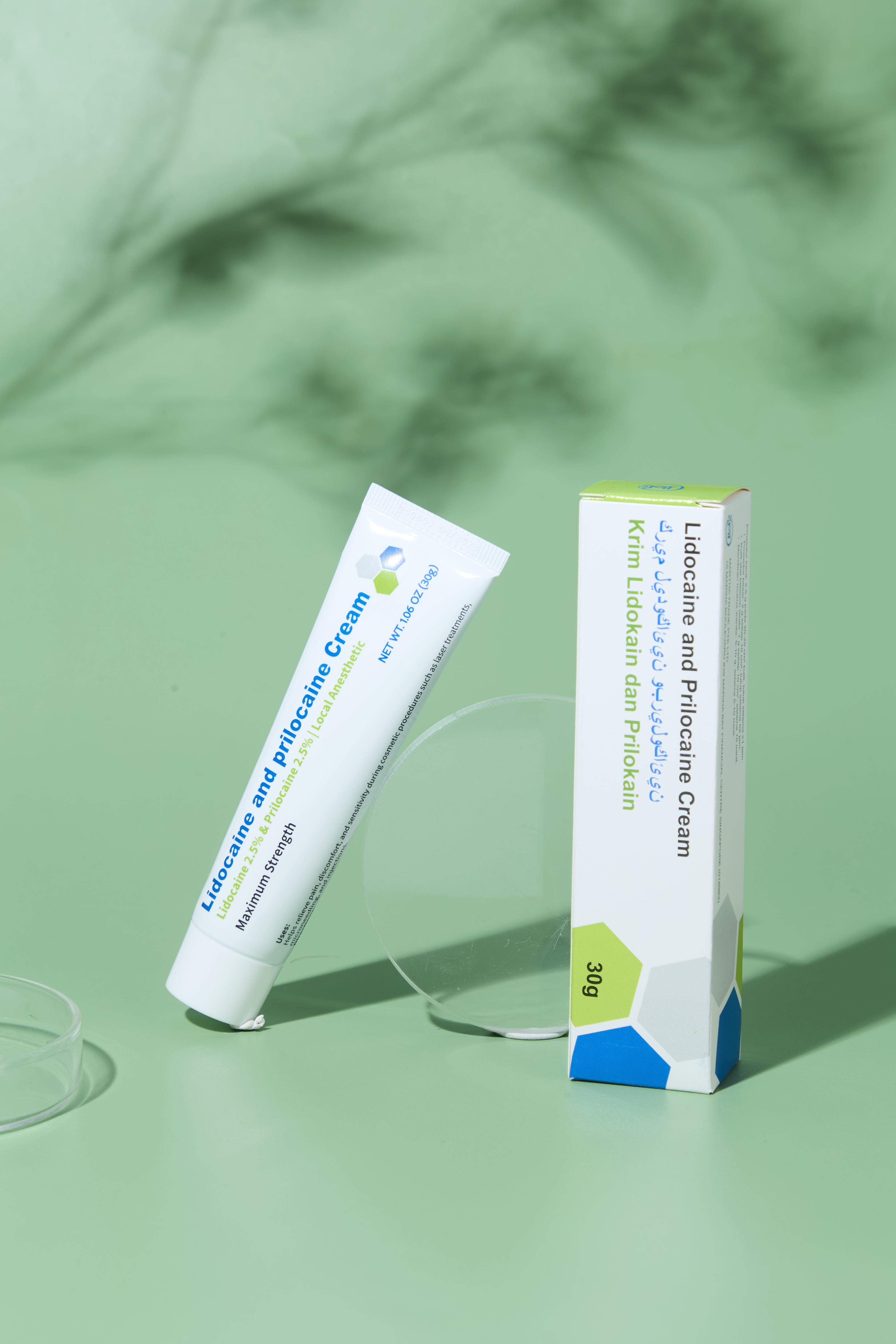 Professional numbing cream for medical procedures with 5% lidocaine concentration for effective local anesthesia